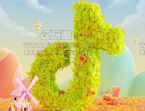 抖音场景C4D工程源文件