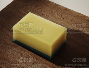 海绵渲染场景C4D工程源文件