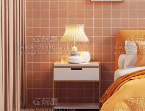 台灯渲染场景C4D工程源文件