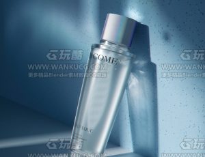 极光水渲染场景C4D工程源文件