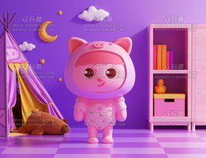 卡通IP渲染场景C4D工程源文件