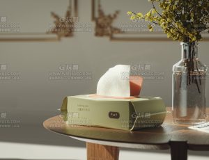 湿巾场景C4D工程源文件