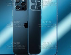 苹果手机壳渲染场景C4D工程源文件