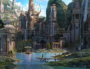 玩酷CG网—亚特兰蒂斯建筑模型