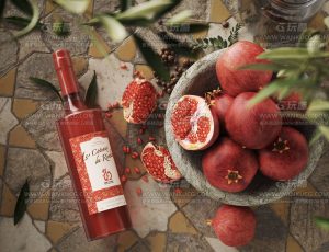 红石榴酒场景C4D工程源文件