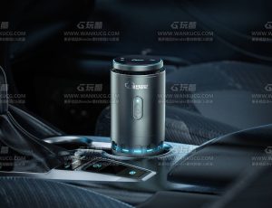 汽车香薰渲染场景C4D工程源文件