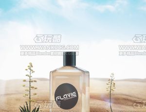 去角质啫喱渲染场景C4D工程源文件