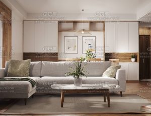 室内大场景渲染场景C4D工程源文件