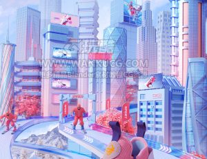 双11城市渲染场景C4D工程源文件