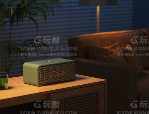 音响暗场景C4D工程源文件