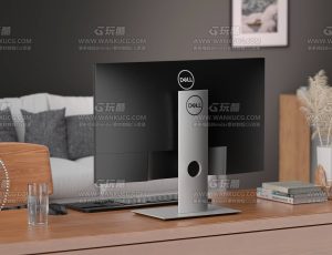 戴尔显示器场景C4D工程源文件