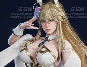 高精度性感美型兔公主Blend模型