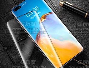 华为P40钢化膜-渲染场景C4D工程源文件