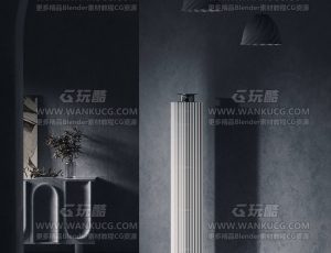 立式音响渲染场景C4D工程源文件