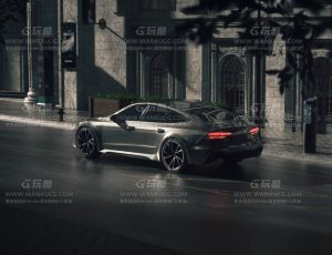 奥迪汽车渲染场景C4D工程源文件