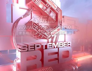 开门红1VJ渲染场景C4D工程源文件