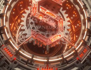 开门红3VJ渲染场景C4D工程源文件