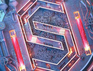 开门红5VJ渲染场景C4D工程源文件