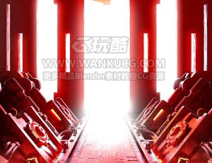 开门红6VJ渲染场景C4D工程源文件