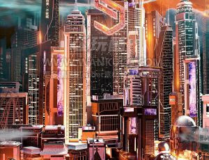 开业海报VJ渲染场景C4D工程源文件