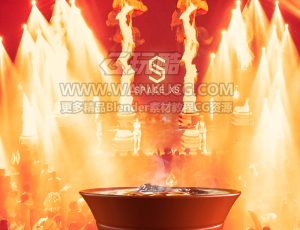 腊八VJ渲染场景C4D工程源文件