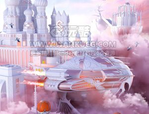 情人节02.14VJ渲染场景C4D工程源文件