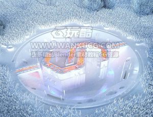 霜降VJ渲染场景C4D工程源文件