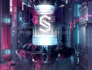 转场VJ渲染场景C4D工程源文件