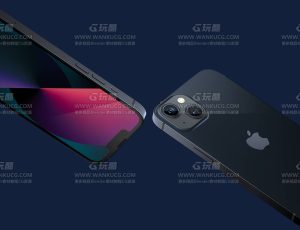 iPhone13渲染场景C4D工程源文件