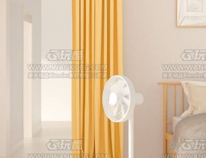 风扇场景C4D工程源文件