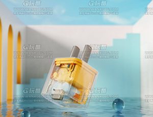 精美充电器渲染场景C4D工程源文件