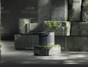 手提音响渲染场景C4D工程源文件