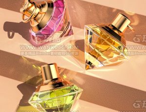 台阶焦散香水场景C4D工程源文件