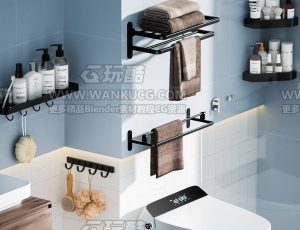 卫浴产品渲染场景C4D工程源文件