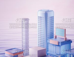 品牌KV渲染场景C4D工程源文件