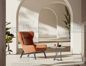 休闲下午茶场景C4D工程源文件