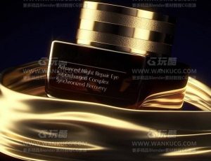 布料产品表现渲染场景C4D工程源文件