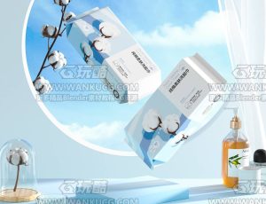 棉柔巾渲染场景C4D工程源文件