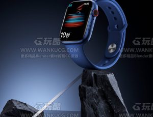 智能手环渲染场景C4D工程源文件