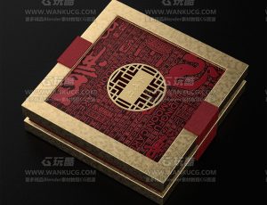 包装盒渲染小场景C4D工程源文件