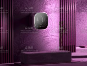 迷你洗衣机渲染场景C4D工程源文件