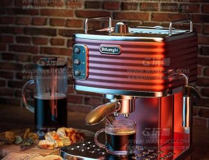 室内咖啡机渲染场景C4D工程源文件