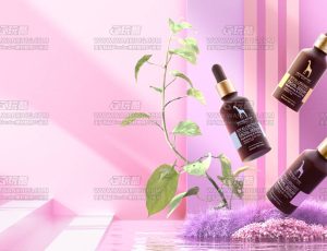 匀脂抹粉渲染场景C4D工程源文件