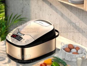 电饭锅渲染场景C4D工程源文件