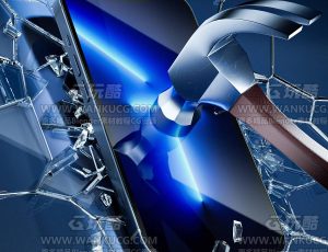 防爆钢化膜渲染场景C4D工程源文件