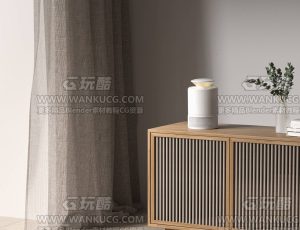 日式诧寂风渲染场景C4D工程源文件