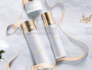 圣诞美妆渲染场景C4D工程源文件