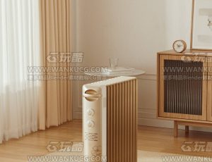 暖风机渲染场景C4D工程源文件