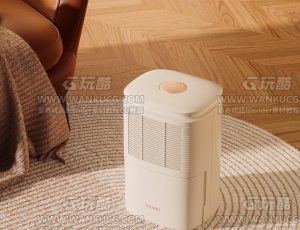 午后阳光空气净化器渲染场景C4D工程源文件