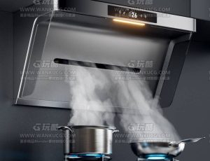 油烟机高级渲染场景C4D工程源文件